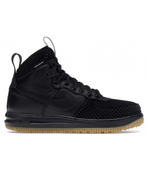 Кроссовки Nike Lunar Force 1 Duckboot Black Brown с мехом