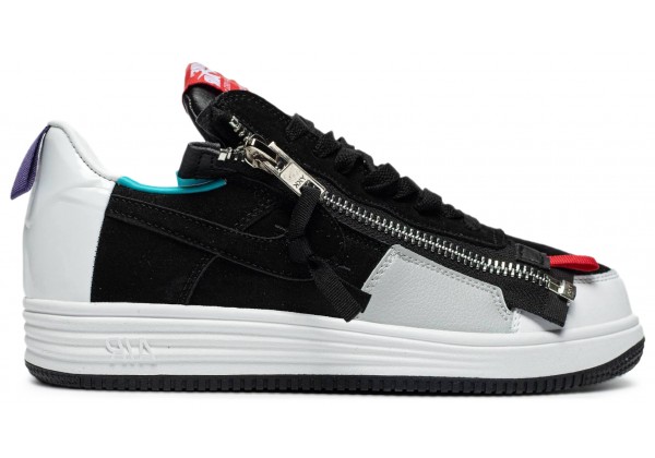 Кроссовки Acronym x Nike Lunar Force 1 SP Zip Grey Black