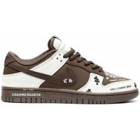 Кроссовки Nike Dunk Low x Chrome Heart Brown