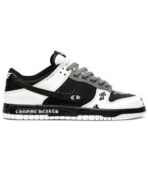 Кроссовки Nike Dunk Low x Chrome Heart Black
