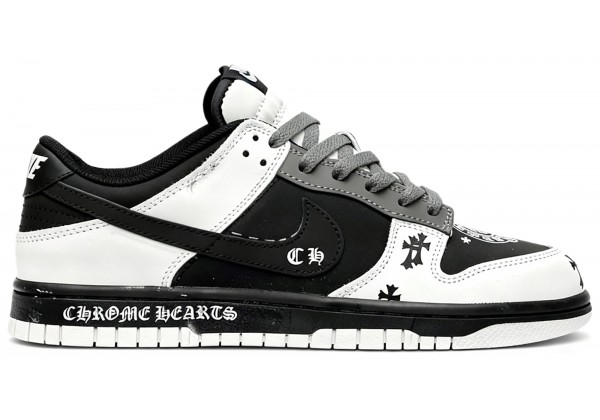 Кроссовки Nike Dunk Low x Chrome Heart Black