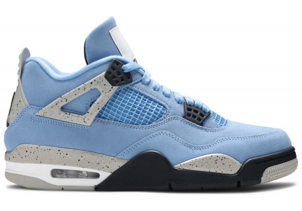 Nike Air Jordan 4 Retro University Blue с мехом