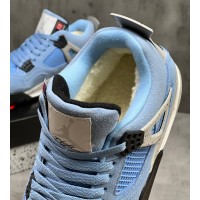 Nike Air Jordan 4 Retro University Blue с мехом
