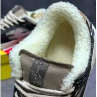 Nike Air Force 1 SB Dunk Low Travis Scott с мехом