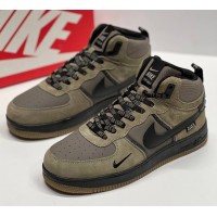 Кроссовки Nike Air Force 1 Mid Winter (-32°C) Olive Brown Black