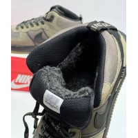 Кроссовки Nike Air Force 1 Mid Winter (-32°C) Olive Brown Black