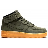Кроссовки Nike Air Force 1 Mid '07 Medium Olive Gum зимние