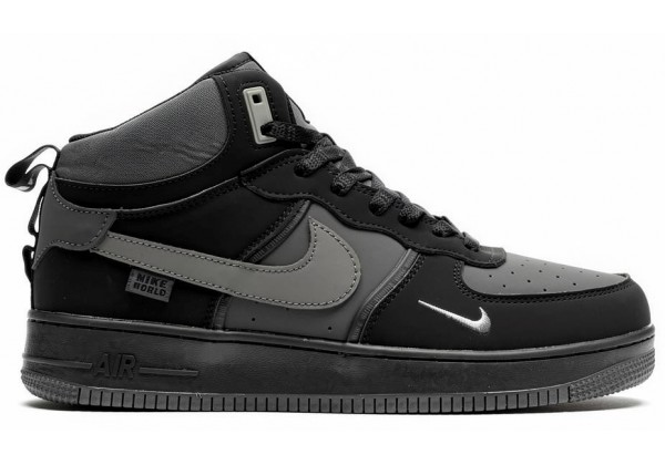 Кроссовки Nike Air Force 1 Mid Winter (-32°C) Grey Black