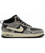 Кроссовки Nike Air Force 1 Mid Winter (-32°C) Grey Beige Black
