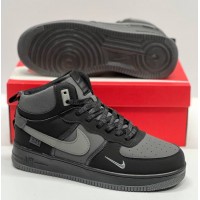 Кроссовки Nike Air Force 1 Mid Winter (-32°C) Grey Black