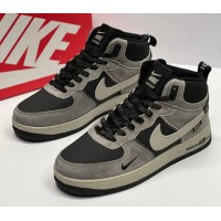 Кроссовки Nike Air Force 1 Mid Winter (-32°C) Grey Beige Black