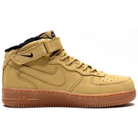 Кроссовки Nike Air Force 1 Mid '07 Flax зимние