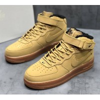 Кроссовки Nike Air Force 1 Mid '07 Flax зимние