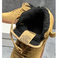 Кроссовки Nike Air Force 1 Mid '07 Flax зимние