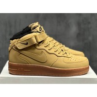 Кроссовки Nike Air Force 1 Mid '07 Flax зимние