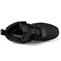 Кроссовки Nike Lunar Force 1 Duckboot 17 Triple Black с мехом