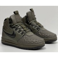 Кроссовки Nike Lunar Force 1 Duckboot 17 Medium Olive с мехом