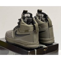 Кроссовки Nike Lunar Force 1 Duckboot 17 Medium Olive с мехом