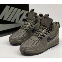 Кроссовки Nike Lunar Force 1 Duckboot 17 Medium Olive с мехом