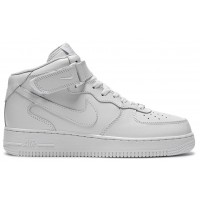 Кроссовки Nike Air Force 1 Mid White с мехом
