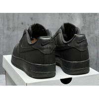 Nike Air Force 1 Low Triple Black утепленные