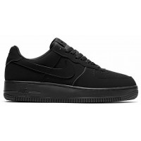 Кроссовки Nike Air Force 1 Low Nubuck Triple Black утепленные