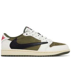 Кроссовки Travis Scott x Nike Air Jordan 1 Retro Low OG SP Reverse Olive