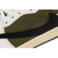 Кроссовки Travis Scott x Nike Air Jordan 1 Retro Low OG SP Reverse Olive
