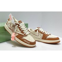 Nike Air Jordan 1 Low Travis Scott Labubu Light Brown White
