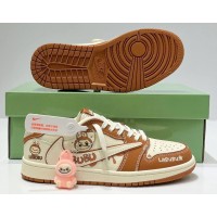 Nike Air Jordan 1 Low Travis Scott Labubu Light Brown White