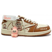 Nike Air Jordan 1 Low Travis Scott Labubu Light Brown White