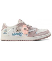 Кроссовки Nike Air Jordan 1 Low Travis Scott Labubu Powder Pink White