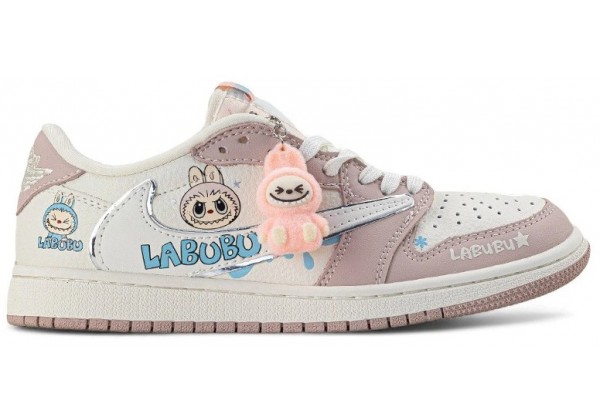 Nike Air Jordan 1 Low Travis Scott Labubu Powder Pink White