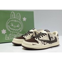 Nike Air Jordan 1 Low Travis Scott Labubu Brown White