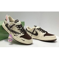 Nike Air Jordan 1 Low Travis Scott Labubu Brown White