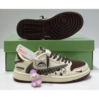 Nike Air Jordan 1 Low Travis Scott Labubu Brown White