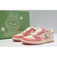 Nike Air Jordan 1 Low Travis Scott Labubu Pink White