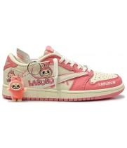 Кроссовки Nike Air Jordan 1 Low Travis Scott Labubu Pink White