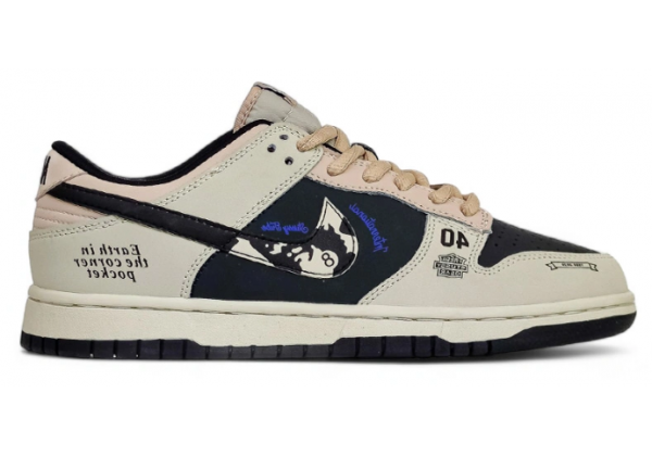 Nike SB Dunk Low x Stussy 40th Beige Black