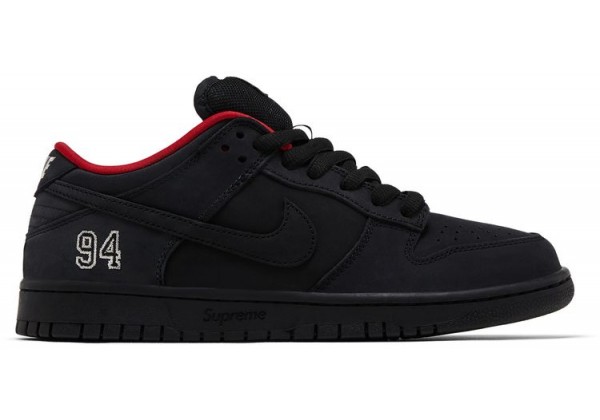 Supreme x Nike SB Dunk Low Black Red