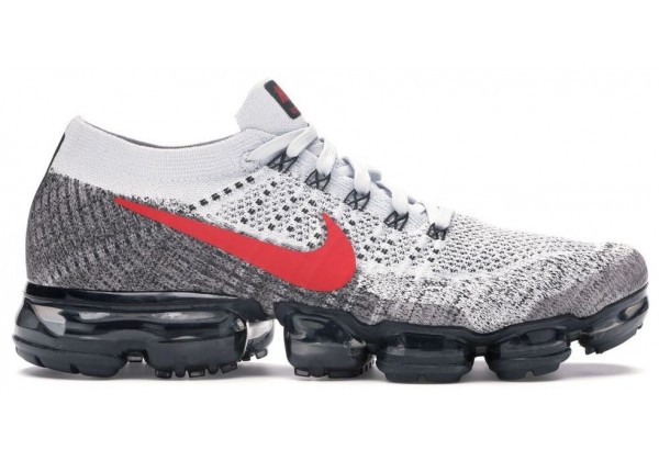 Nike Air VaporMax 2021 Flyknit Pure Platinum University Red