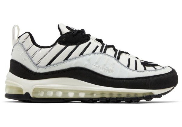 Кроссовки Nike Air Max 98 Sail Black Silver Кроссовки Nike Air Max 98 Sail Black Silver