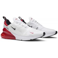 Кроссовки Nike Air Max 270 White Black University Red