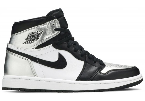 Кроссовки Nike Air Jordan 1 Retro High OG Silver Toe