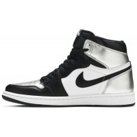 Кроссовки Nike Air Jordan 1 Retro High OG Silver Toe