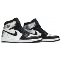 Кроссовки Nike Air Jordan 1 Retro High OG Silver Toe