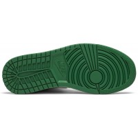 Nike Air Jordan 1 High Pine Green White с мехом