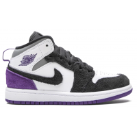 Кроссовки Nike Air Jordan 1 Mid SE Varsity Purple зимние