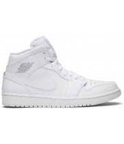 Nike Air Jordan 1 Retro Mid White Pure Platinum