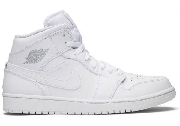 Nike Air Jordan 1 Retro Mid White Pure Platinum